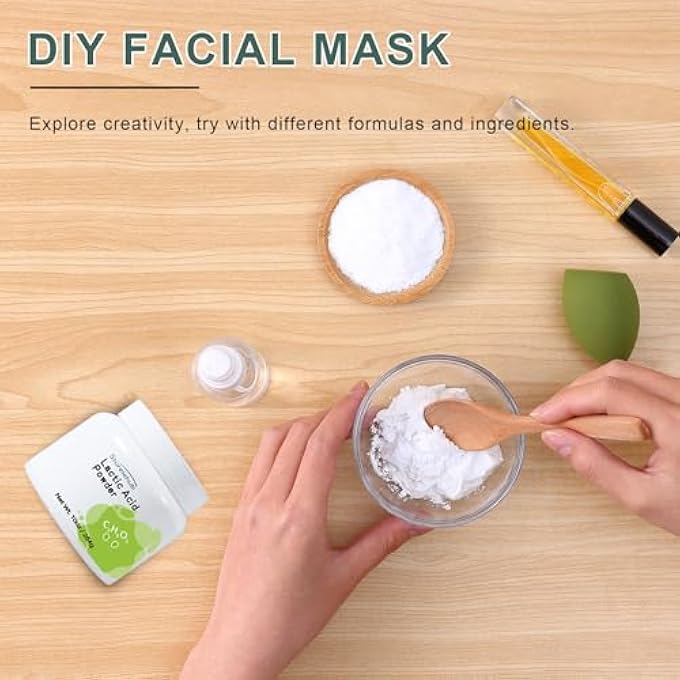 Sturelehub LACTIC ACID POWDER, 10OZ / 284G, COSMETIC GRADE, GENTLE EXFOLIATION, DIY LACTIC ACID FACIAL MASK, CREAM, BODY SCRUB AND HOMEMADE COSMETICS - Image 3